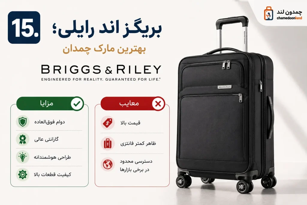 15. بریگز اند رایلی؛ بهترین مارک چمدان