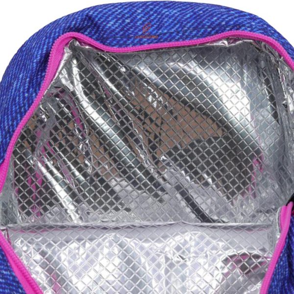 کوله پشتی گلوسی برد سه تکه طرح عینکی داخل ظرف غذا