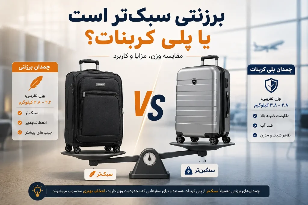برزنتی سبک‌تر است یا پلی کربنات؟