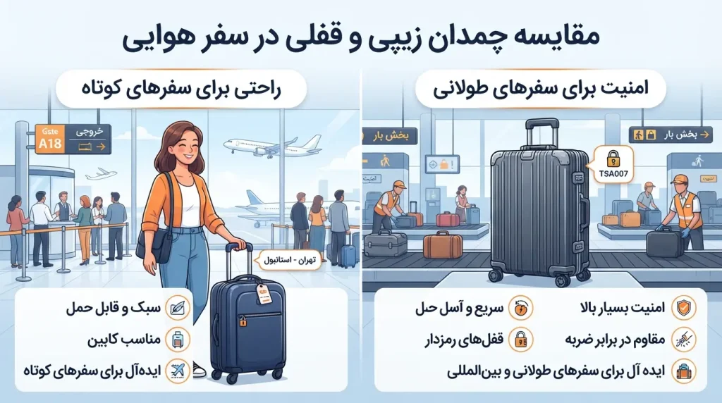 کدام مدل برای پروازهای هوایی مناسب‌تر است؟