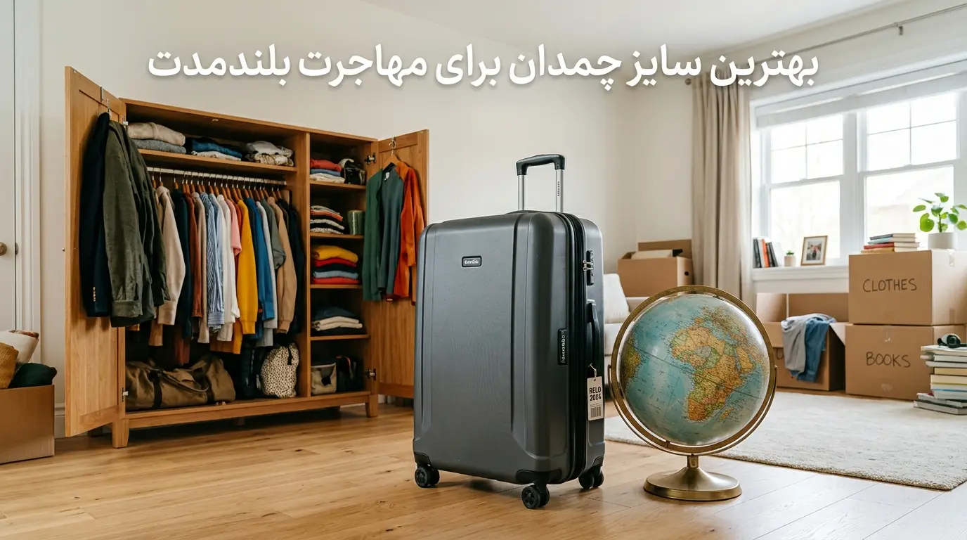 بهترین سایز چمدان برای مهاجرت بلندمدت