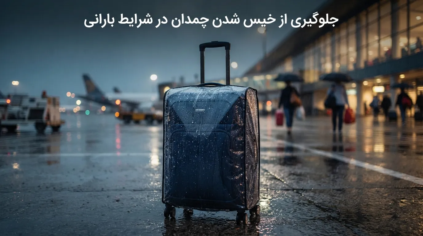 جلوگیری از خیس شدن چمدان در شرایط بارانی