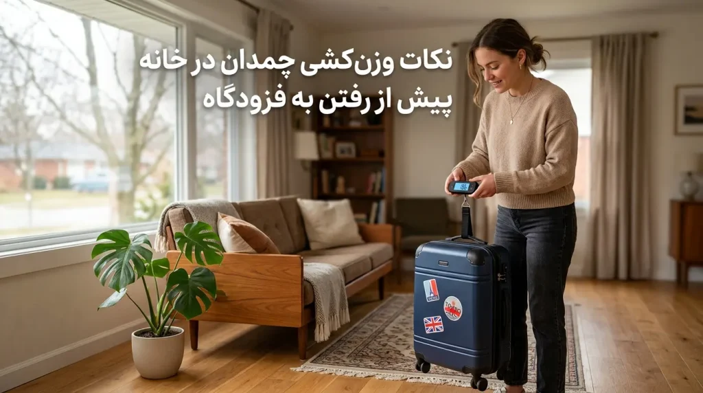 نکات وزن‌کشی چمدان در خانه پیش از رفتن به فرودگاه