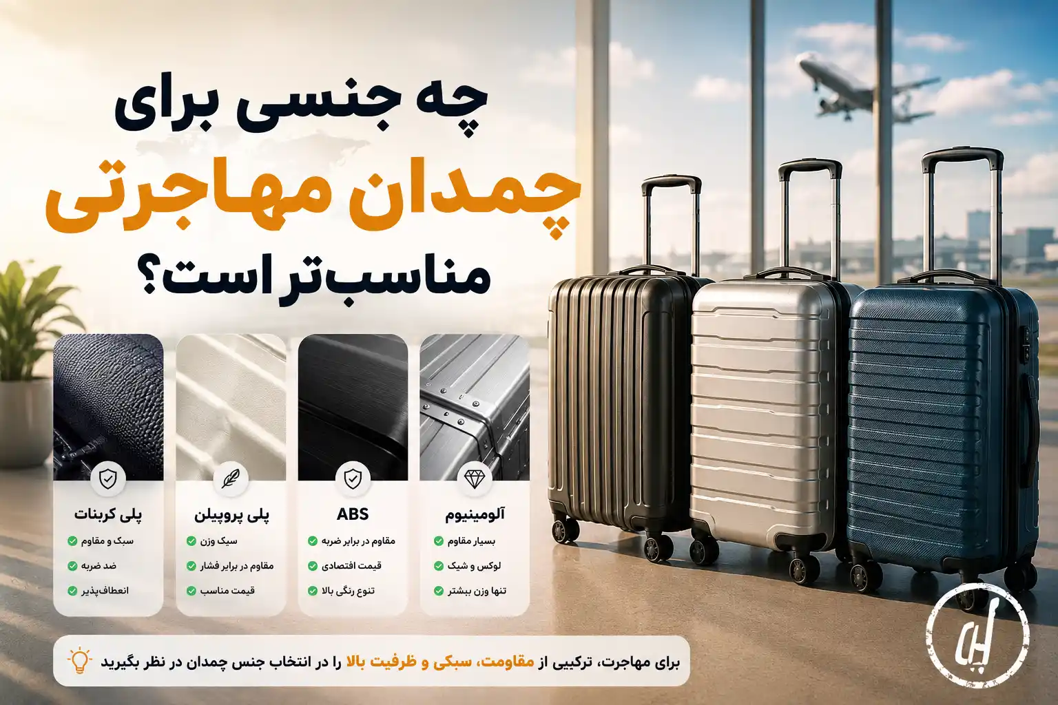 چه جنسی برای چمدان مهاجرتی مناسب‌تر است؟