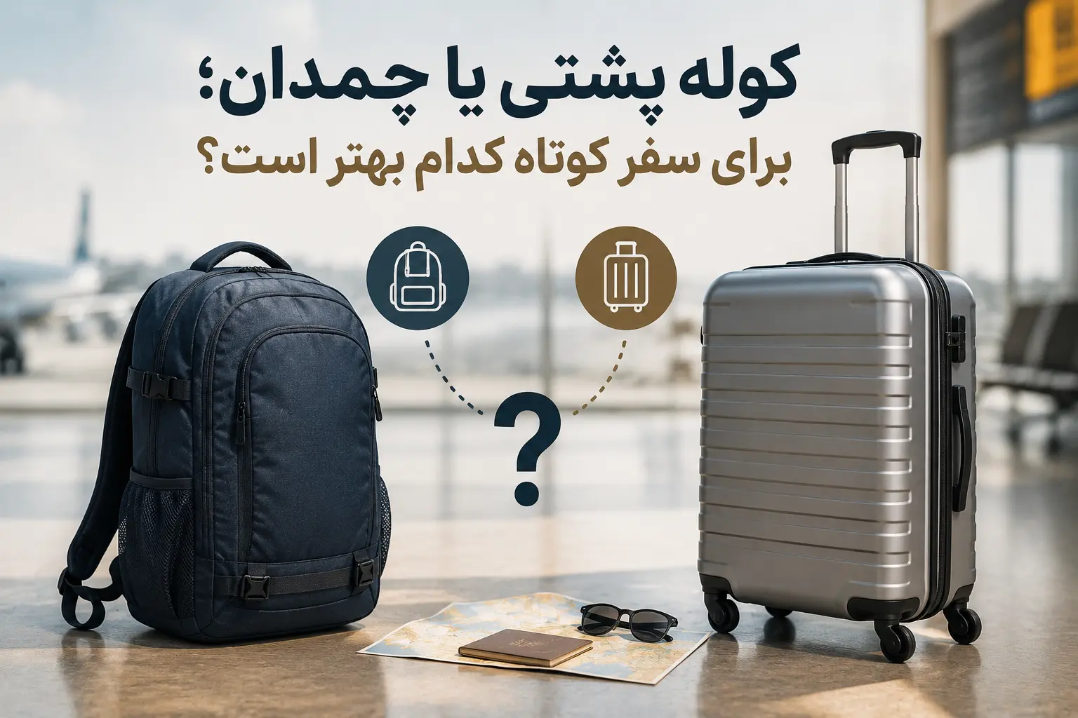 کوله پشتی یا چمدان