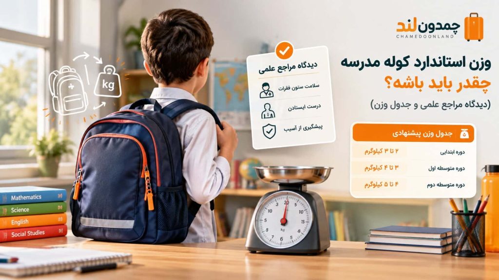 وزن استاندارد کوله مدرسه چقدر باید باشد؟