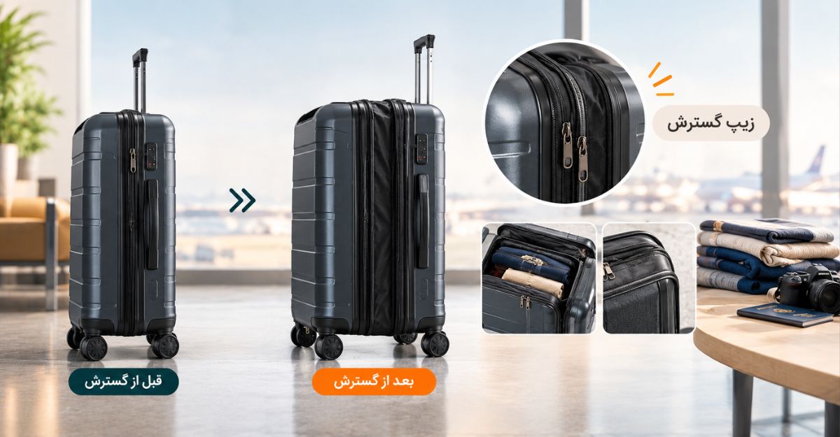 سازوکار مهندسی چمدان‌های قابل گسترش (Expandable)
