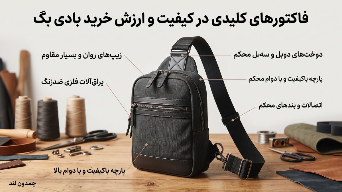 فاکتورهای کلیدی در قیمت و ارزش خرید بادی بگ مردانه