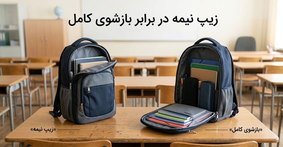 بررسی ساختار بازشوی زیپ اصلی: زیپ نیمه در برابر بازشوی کامل